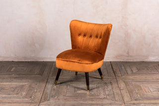 burnt orange cocktail chair