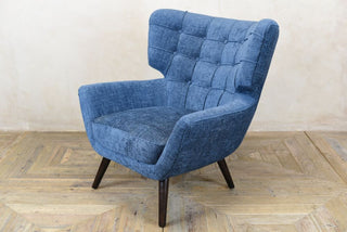 button back armchair