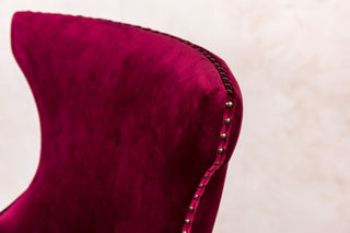 button back velvet stools