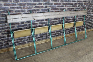 canvas and timber folding benches