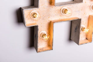 carnival style wall light