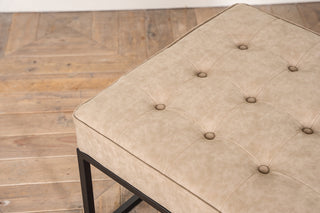 cashmere upholstered footstool