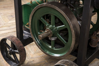 cast iron wheeled table