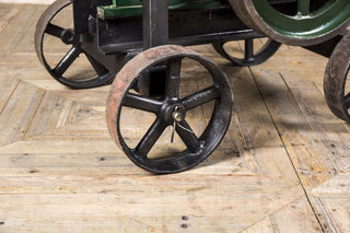 cast iron wheels engine table