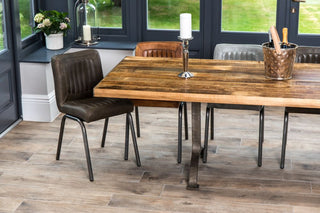 cast iron dining table