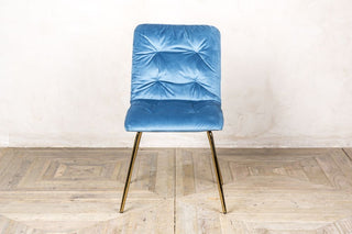 celine velvet dining chair ocean teal