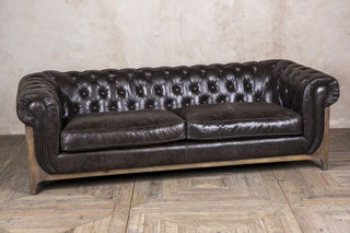 chocolate leather sofa