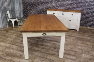 chunky pine farmhouse table