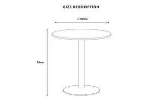 Cement Top Outdoor Café Table Set with Ibiza Chairs