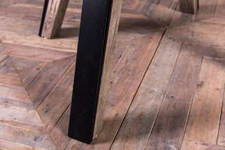 circular wooden dining table