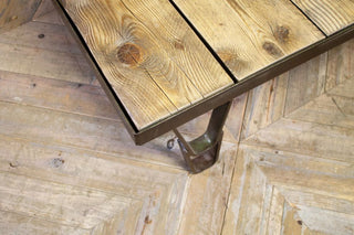 Upcycled Industrial Style Coffee Table
