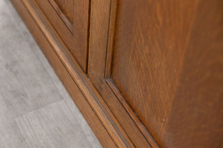 solid-oak-cabinet-with-drawers-close-up