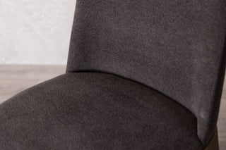 cologne side dining chair dark grey close up