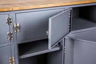 commercial space grey locker unit