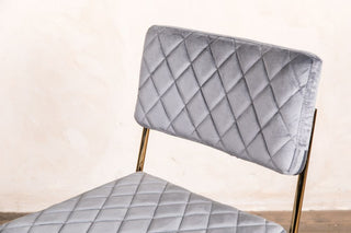 cool grey chair gold legs