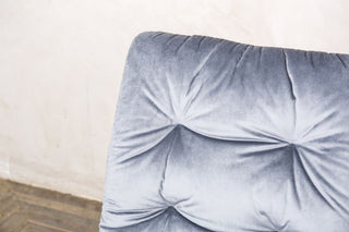 cool grey velvet celine chair