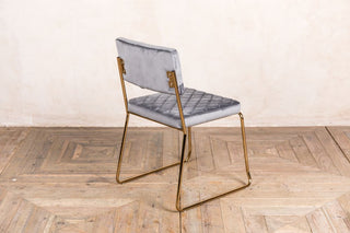 cool grey velvet chair