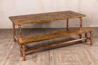 copper dining table