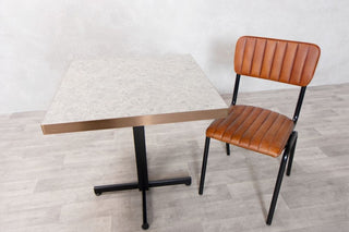 aged-copper-square-table-with-chair