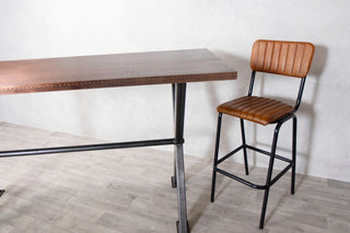 copper-top-x-frame-poseur-table-with-stool