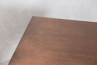 Copper Top Tapered Leg Small Dining Table
