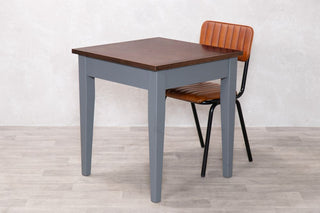 Copper Top Tapered Leg Small Dining Table