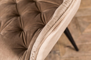 cream velvet occasional chair