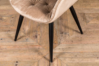 cream velvet occasional chair