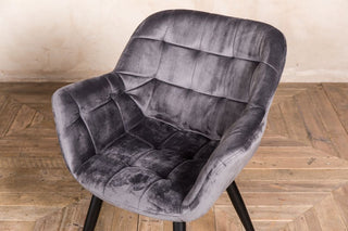 crushed velvet dining chair