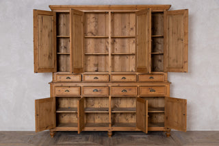 1970s-pine-housekeeper-cupboard- open