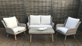Hatfield Outdoor 4 Seater Rattan Style Sofa Set