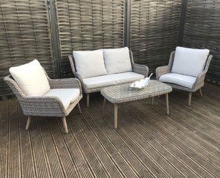 Hatfield Outdoor 4 Seater Rattan Style Sofa Set