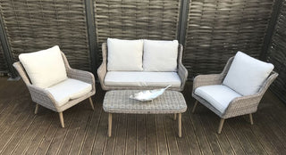 Hatfield Outdoor 4 Seater Rattan Style Sofa Set