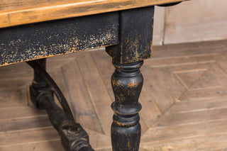 dark painted table
