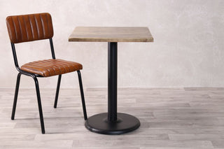 dark-pine-table-with-small-round-base-and-arlington-chair