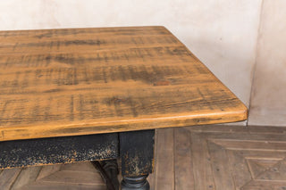 dark wood dining table