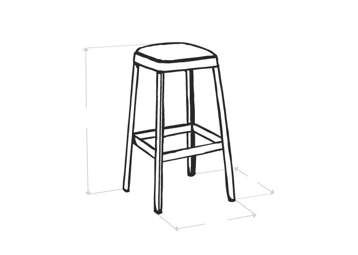 Dimensions diagram for 66cm (CHR-1520-RCG)