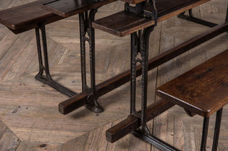 vintage dining bench