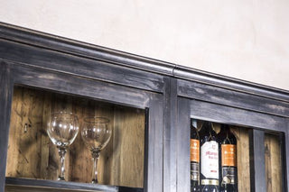 vintage style bar cabinet