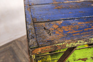 distressed coffee table