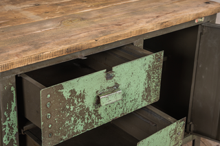 Industrial Weathered Sideboard Work Station