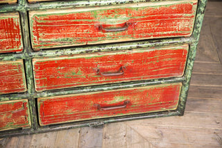 distressed painted buffet