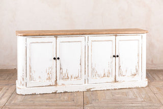 distressed painted sideboard