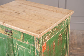 Green Pine Storage Cupboard