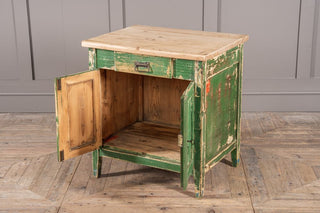 Green Pine Storage Cupboard