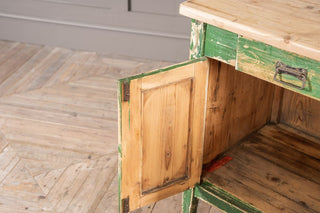 Green Pine Storage Cupboard
