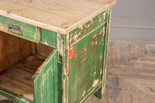 Green Pine Storage Cupboard