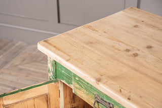 Green Pine Storage Cupboard