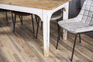 distressed pine table