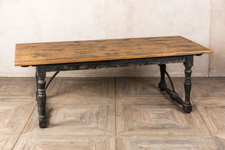 distressed pine table